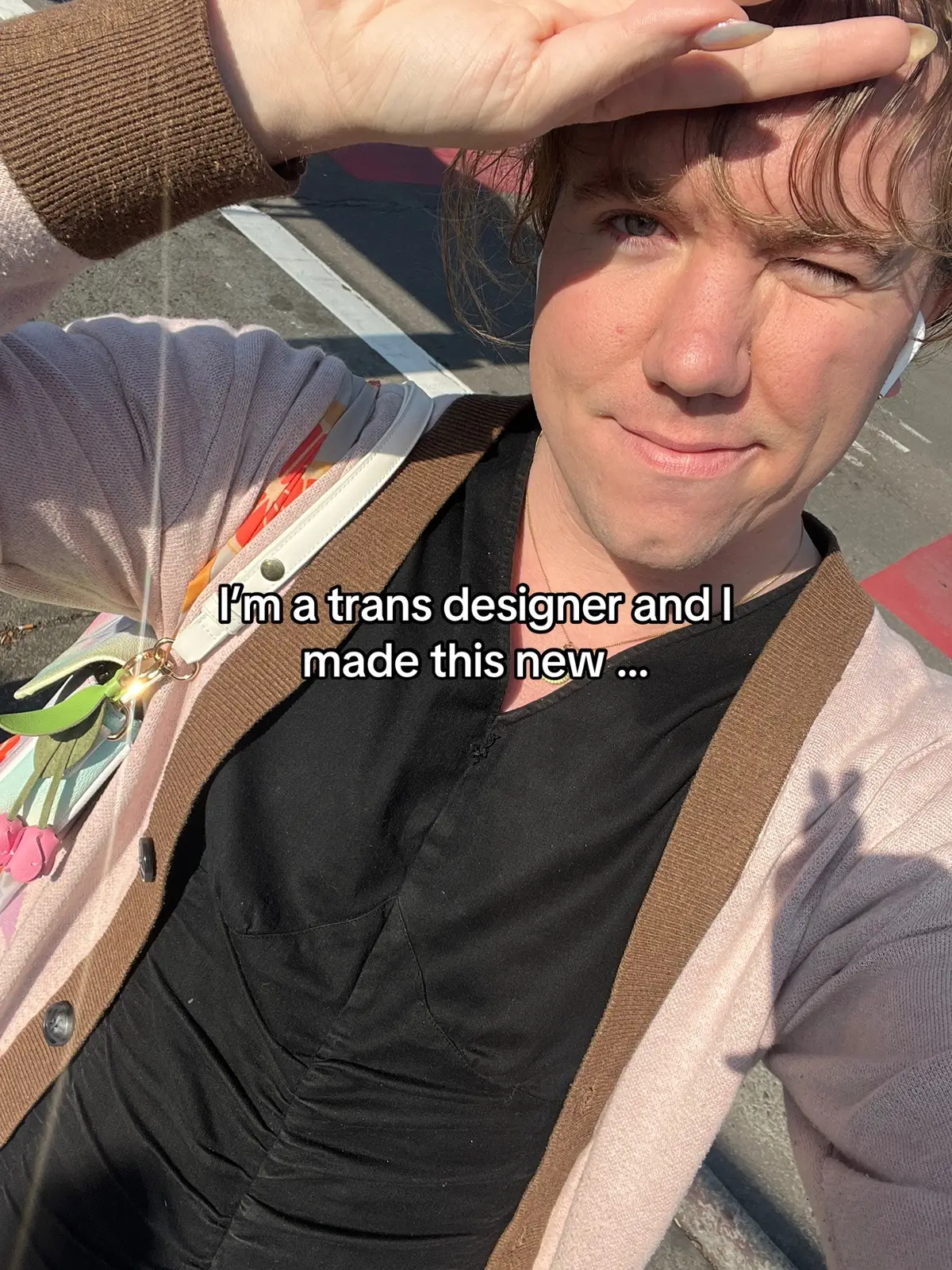 Along with this first go at bag design. She’s a cute mini bag with 3 interior pockets, an adjustable strap and a tulip bag charm for all the lovers out there ⋆˚⊹ ⟡ ݁₊ . ⁽⁽𐦍⁾⁾.݁₊ ݁⟡ ⊹˚⋆ this Wednesday Nov 26th #transfem #queerfashion #nonbinaryfashion #queerfem #lolitafashion 