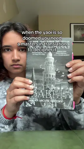 in other news my babel reread went GREAT 😀 for entirely unrelated reasons, i cannot be within 50 feet of rf kuang else i will explode.  (to be clear: do NOT go into babel expecting romance. it is, at its core, a takedown of academia and colonialism. relationships and love are critical to its themes, but they are not the focus) #books #fandom #yaoi #babel #rfkuang 