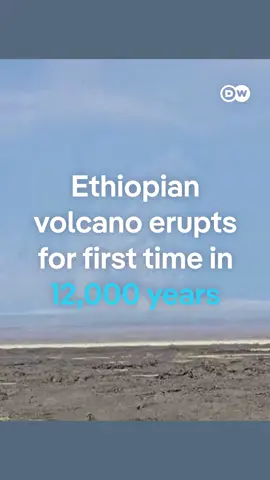 A volcano that’s been dormant for nearly 12,000 years has erupted in Ethiopia's north-eastern region. The Hayli Gubbi volcano, located in Ethiopia’s Afar region about 500 miles northeast of the capital Addis Ababa, rumbled to life on Sunday for several hours. Satellite imagery showed an ash cloud drifting over the Red Sea. Nearby villages were covered in dust, according to local media. Authorities said no casualties had been reported, but warned that the ash could impact the livelihoods of local livestock owners, as it reduces available grazing vegetation. #ethiopia #volcano #hayligubbi
