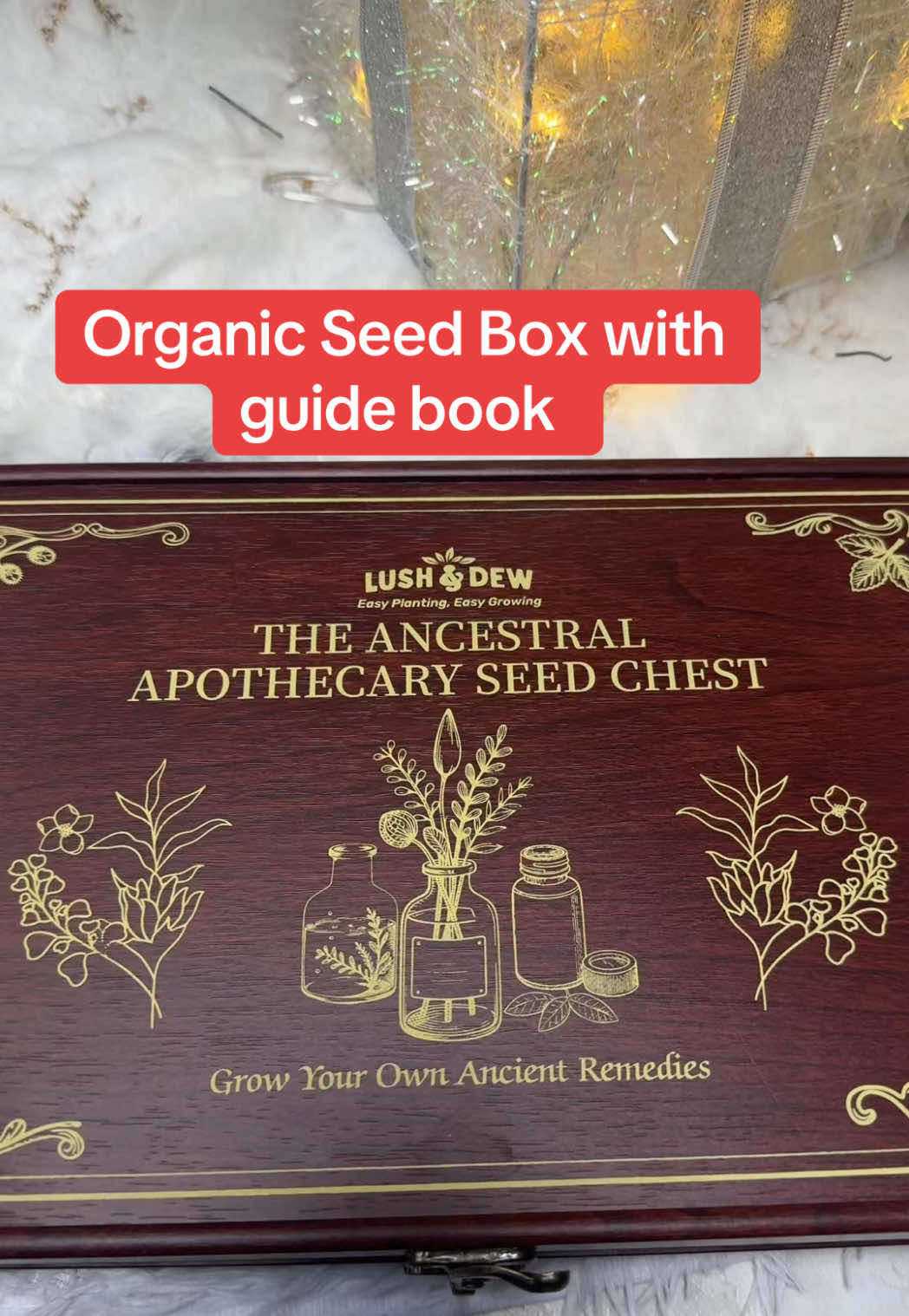 Beginner friendly apothecary seed box with guide book for natural remedies. #apothecary #apothecarydiaries #naturalremedies #tiktokshopblackfriday #tiktokshopcybermonday 