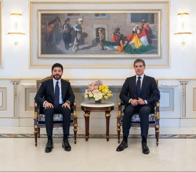 ئەمڕۆ دووشەممە، بەڕێز نێچیرڤان بارزانی، جێگری سەرۆکی پارتی لە ھەولێر لەگەڵ قوتابیانی خولی بیستەم و بەرپرس و دەستەی کارگێڕی پەیمانگەی پێگەیاندنی کادیرانی حیزبەکەی کۆبووەوە. #masrour_barzani #nechivanbarzani #foryou #reel #reel 