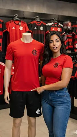 Kit Flamengo! Com camiseta e bermuda em Tactel, em mega oferta. #tiktokshopblackfridaybr  #vendas #fyp #viral #flamengo 