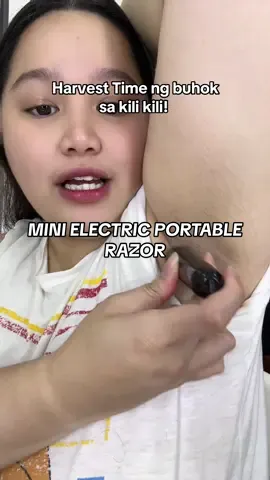 Let’s Shave my Underarm Hair using this Mini Portable Electric Razor #razor #minirazor #electricrazor #portablerazor 