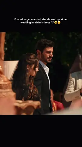 A bride in a black wedding dress 😃. #araftadizi #merteş #arafta #turkishseries #fyp 