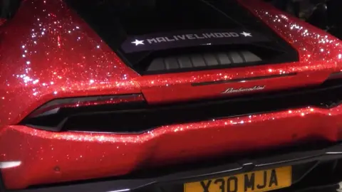Bling bling #lamborghini #svarovski #diamond #fyp 
