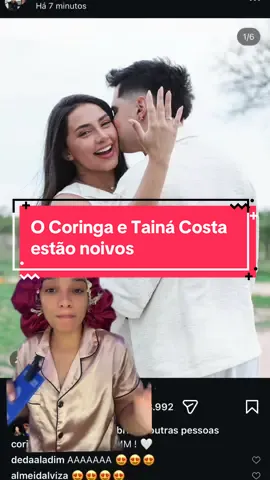 O Coringa e Tainá Costa estão noivos #tainacosta #coringa #casamento #noivado #pedidodecasamento 