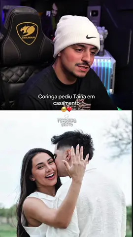 Coringa e Taina estão noivos 🥹❤️ #loud_coringa #tainacosta #tainactor #amor #casamento @Victor Augusto @Tainá Costa