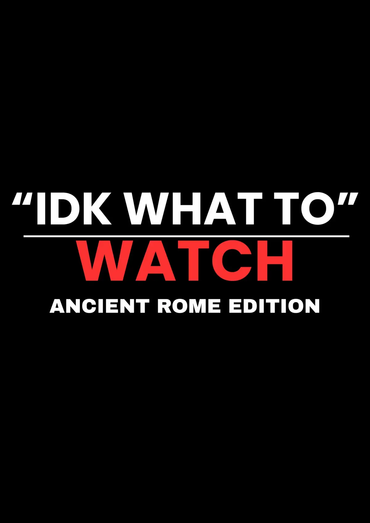 Bored? And don’t know what to watch? Well, here are series that are Ancient Rome themed! So grab you’re popcorn and let’s watch some series of your choosing! 🍿🎥 #fyp #movie #ancientrome #movierecommendation #mdalexfilm 