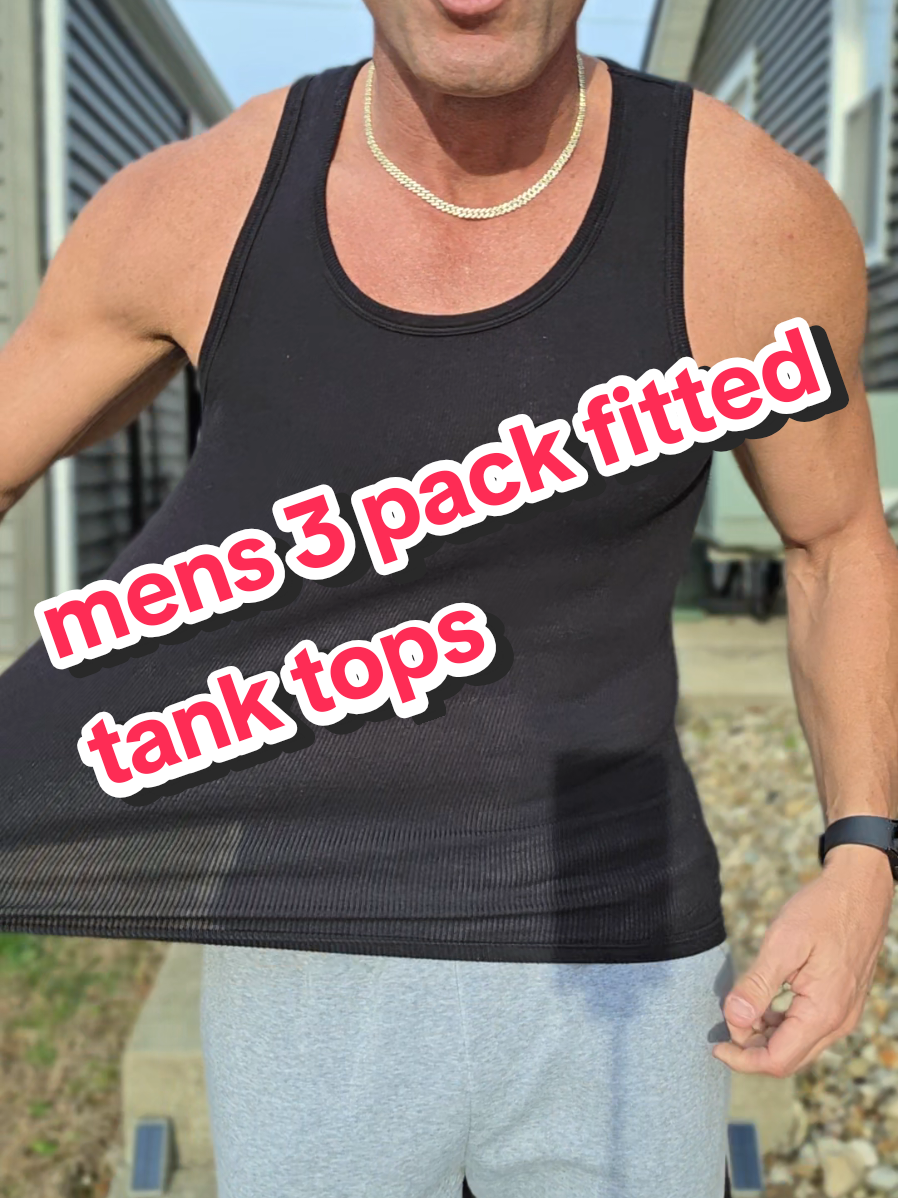 @hausofficial mens fitted 3 pack tank tops #creatorpicksambassador  #titokshopcreatorpicks  #tiktokshopcybermonday  #creatoricons #tiktokshopblackfriday 