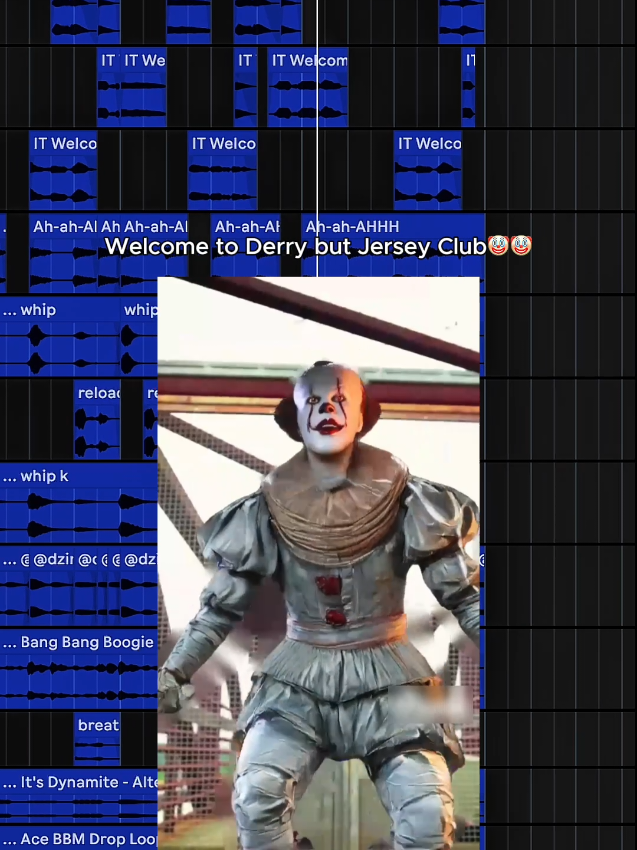 Welcome to Derry but Jersey Club🤡🤡 #welcometoderry #jerseyclub #fidser #fyp #viral 