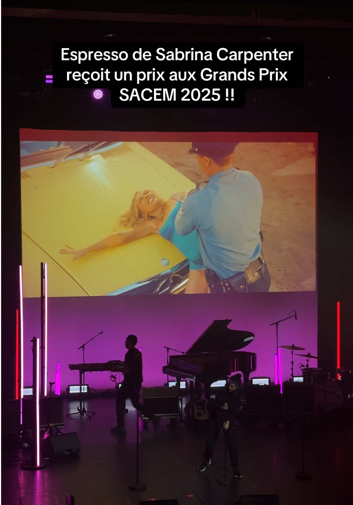 Espresso de Sabrina Carpenter reçoit un prix aux Grands Prix SACEM 2025 !! 😱🤯 Merci @Sacem pour l’invitation 🫶 #sabrinacarpenter #sabrinacarpenteredit #carpenters #espresso #sabrinacarpentermusic 