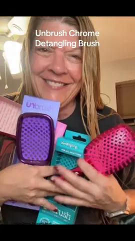 Stop scrolling! You need to see how this brush just glides through my hair. 😱 I’m using the UNbrush Chrome Detangling Hair Brush and it’s a game-changer for wet and dry hair. With its ultra-light handle, anti-static DuoFlex bristles, and vented cushion design, it makes detangling effortless and fast. Even stubborn knots didn’t stand a chance. If you’re ready to break up with painful brushing, reduce breakage, and save styling time—this one’s for you. This would make great stocking stuffers for all the girls in your list!!  👉 Shop now. #detanglingbrush #MomsofTikTok #tiktokshopcreatorpicks #TiktokshopBlackFriday #tiktokshopcybermonday @FHI HEAT 