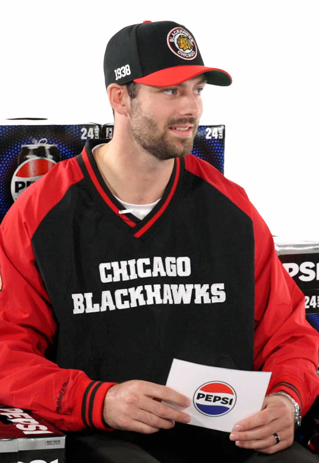 “we have no one responsible”😭  @Pepsi Zero Sugar Coating It Episode 2! #blackhawks #jasondickinson #pepsi #NHL #zerosugarcoating 