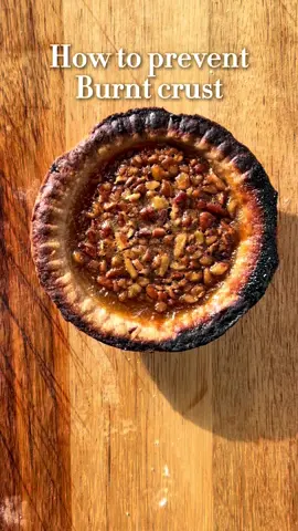 Here’s how to prevent burning and keep your crust golden brown during baking.  #pie #baking #foodscience 