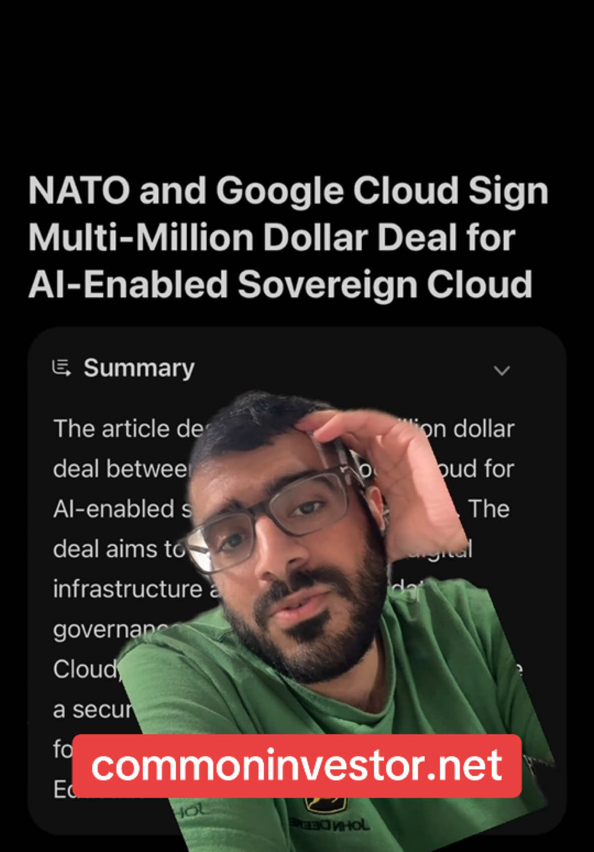 Google Just Landed a Historic NATO Deal #Google, #NATO, #TechNews, #Investing, #CommonInvestor