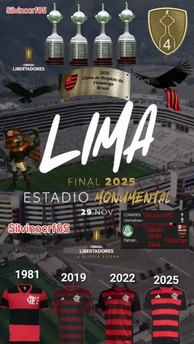 #flamengooficial #issoaquieflamengo #VamosFlamengo #CRF #Libertadores 