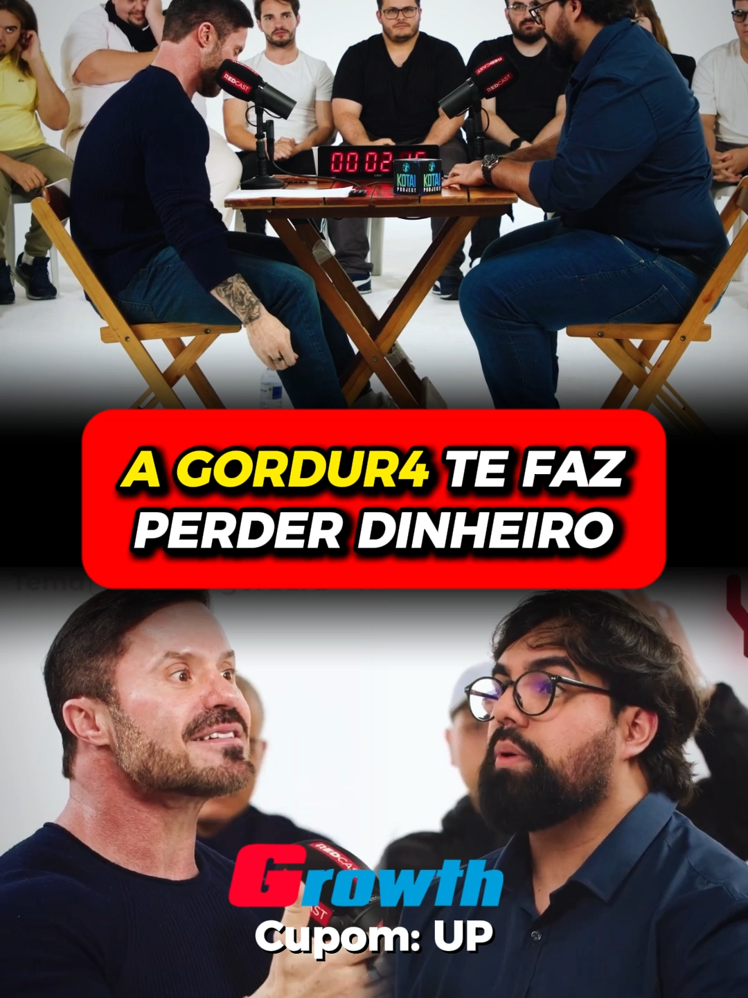 🏷️ Cupom “UP” na @growth.supplements . . . A GORDUR4 TE FAZ PERDER DINHEIRO