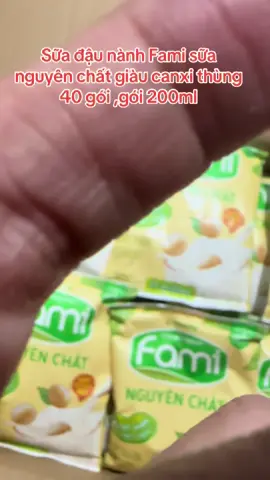 Sữa đâu nành Fami sữa nguyên chất giàu canxi thùng 40 gói #TikTokAwardsVN #xuhuongtiktok #thinhhanhshopmaiphuong 