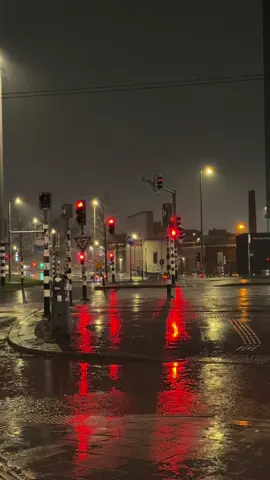 الشتاء بهولندا كئيب جداً 🙂 #شتاء #winter #rain #Rotterdam #netherlands 