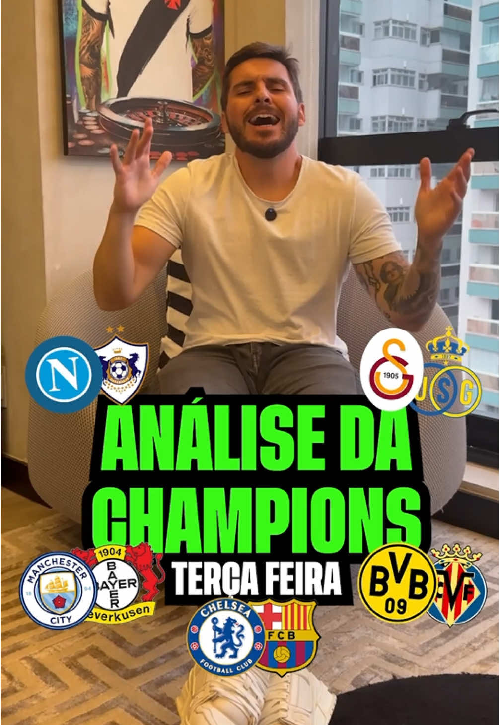 Análise dos jogos da Champions league de amanhã! @MateusCaumo #tiktokesportes #championsleague #borussiadortmund 
