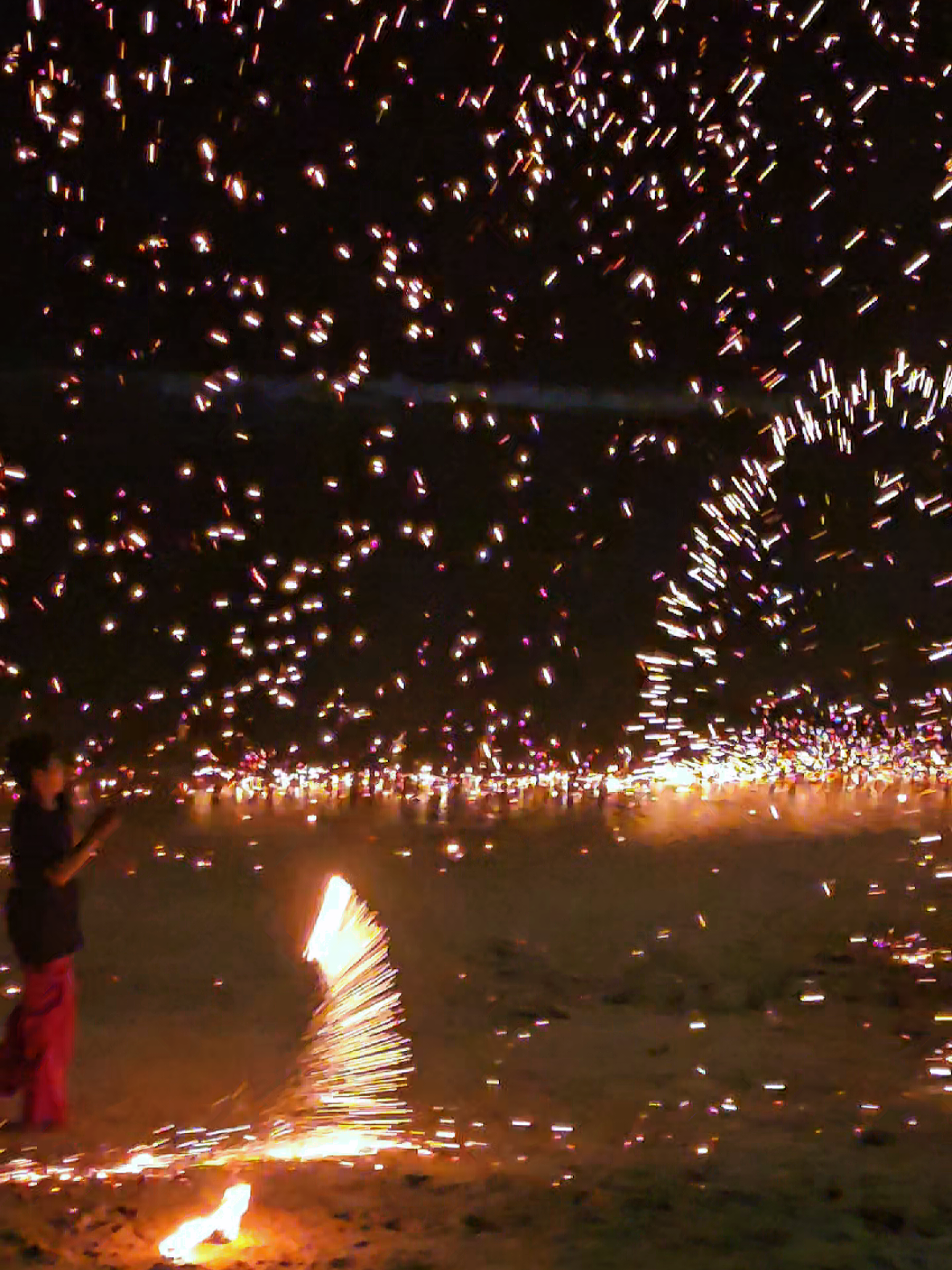 Fire Display at Ao Nang Beach, Krabi. #mrongmathslessons #firedisplay #thailand #aonang 