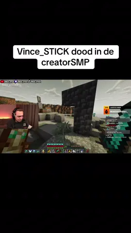 Vince_STICK dood in de creatorSMP #minecraftnederland #creatorsmp #creatorsmpclips 