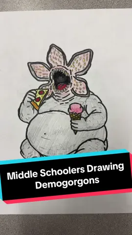 I didn’t think things could get stranger… #teacher #teacherlife #teachertok #art #drawings @Stranger Things 