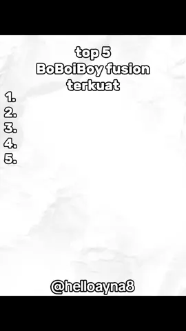 Top 5 BoBoiBoy fusion terkuat 💪 #boboiboygalaxy #edits  #top5edits #fusionedits  #bismillahfypシ 
