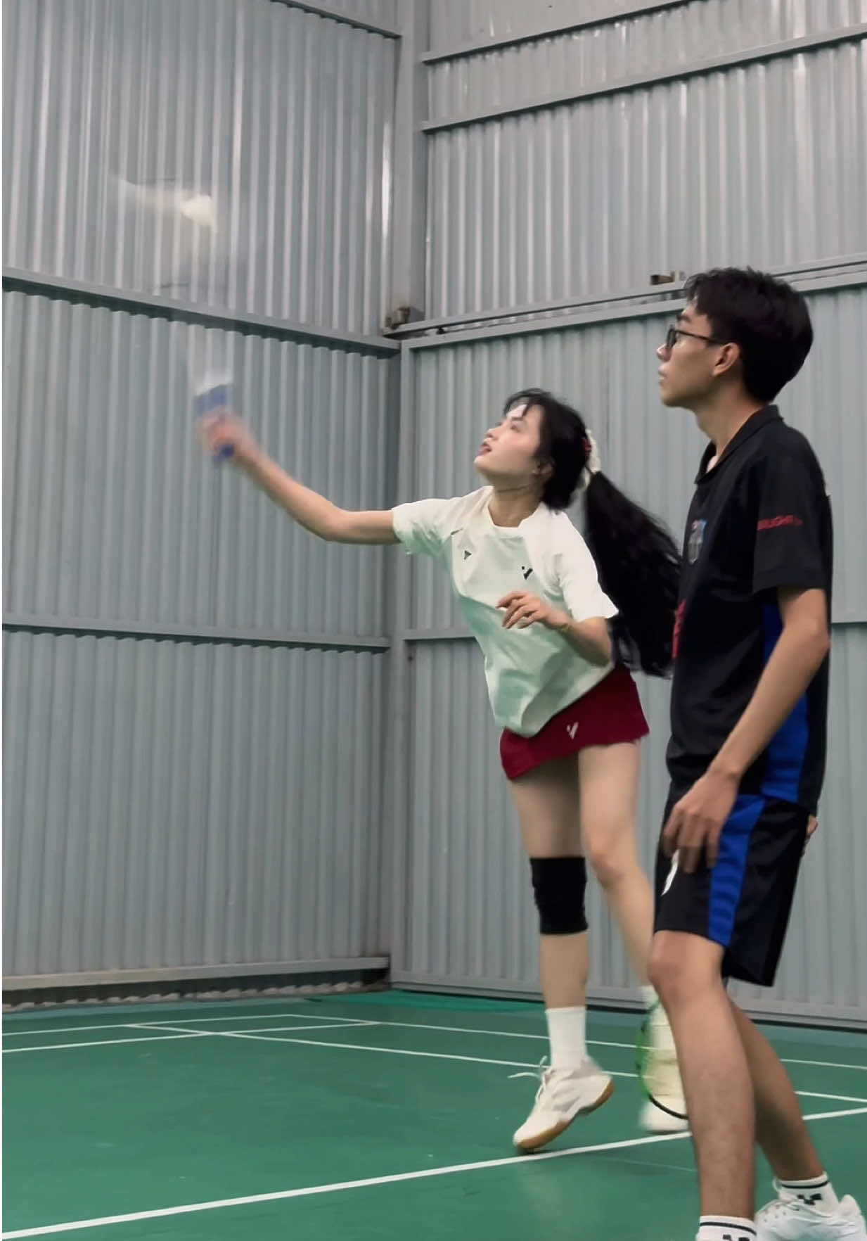 Hết mình với thứ gọi là đam mẻ 🥶  #checkin #badminton #caulong #funny 