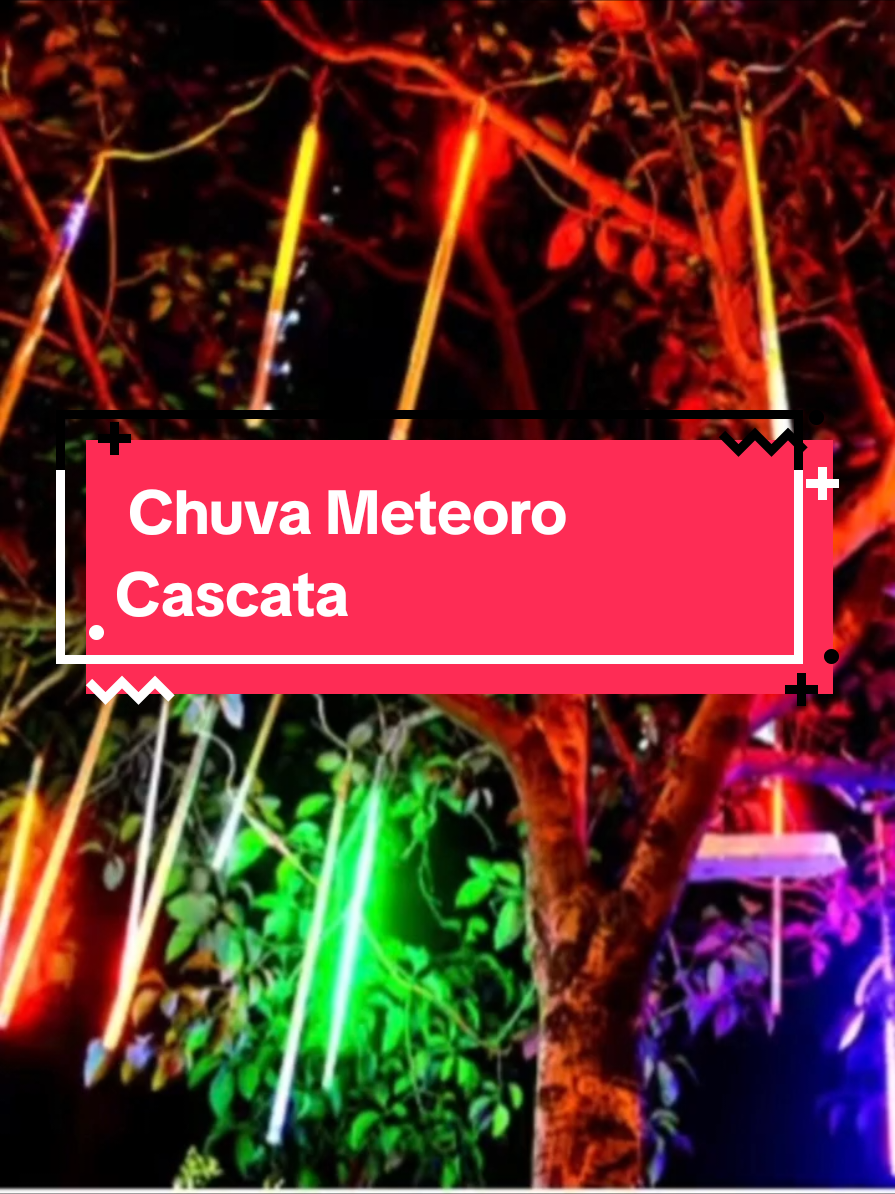 Pisca Pisaca Meteoro Cascata 8 Tubos Cascata Pisca-pisca Led Bastão Natal Luzes Colorido #piscapisca 