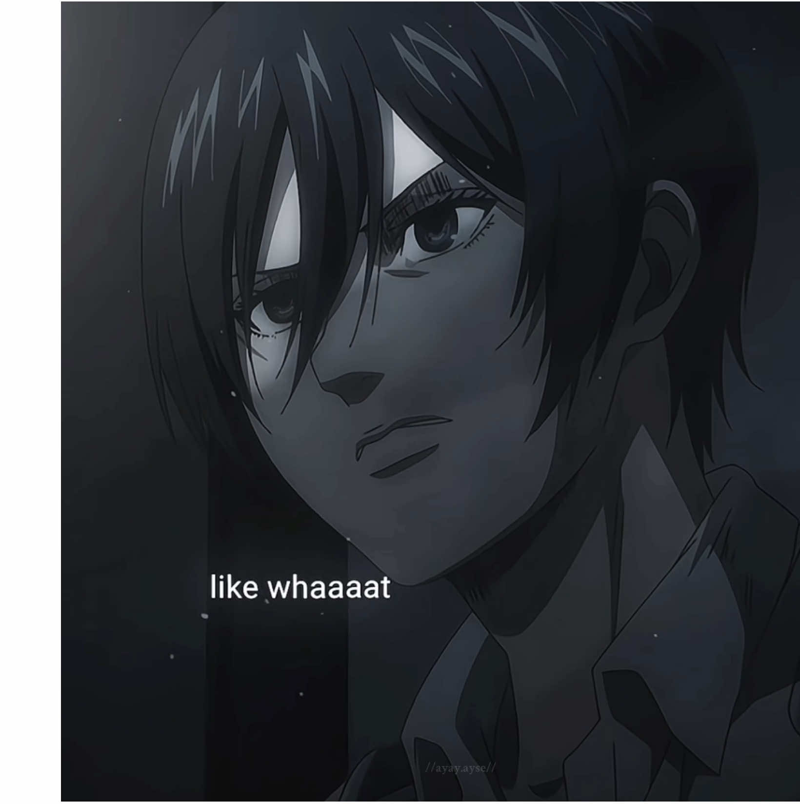 #MIKASA || guys i saw some people stealing my video ans cropping my watermark out like you cannot be that desperate #mikasaackerman #AttackOnTitan #edit #anime 