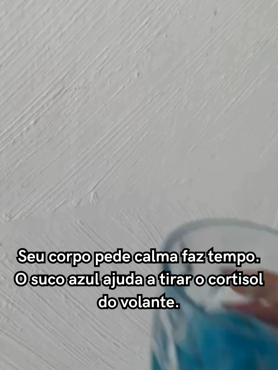 Equilíbrio começa no suco azul