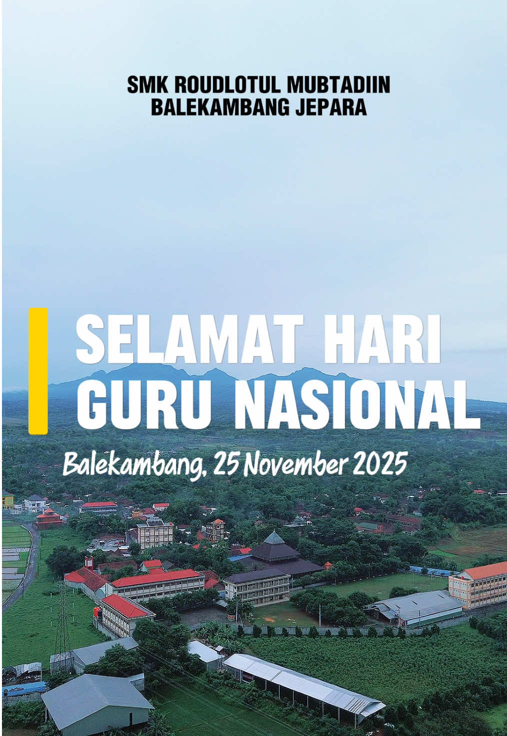 “Selamat Hari Guru. Terima kasih atas dedikasi, keikhlasan, dan bimbingan yang telah diberikan. Semoga Allah menjaga langkahmu dalam mendidik setiap generasi.” #selamatharigurunasional #harigurunasional #smkbalekambang #pesantrenbalekambang #guru 