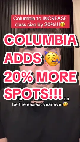 COLUMBIA CLASS SIZE TO INCREASE BY 20% STARTING NEXT YEAR!!! Columbia University just finalized plans to increase their class size by over 20% starting next year to comply with the deal, they signed with the Trump administration earlier this year. This is a massive boost for students who were interested in attending Columbia as historically ideally colleges rarely increase their class sizes, and this will do a lot to improve the admission rate, especially for domestic student students who will be prioritized under the new plan. This is why 2026 will be the EASIEST year ever to get into an Ivy!!! 🥳🥳🥳 #college #ivyleague #admissions #columbia #trump 
