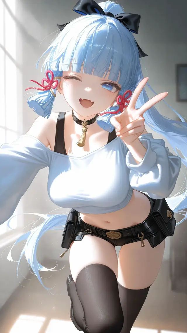 Good Morning ! Have a happy day today ! Would you like to go to play together ? #xuhuong #wallpaper #fyp #anime #GenshinImpact 