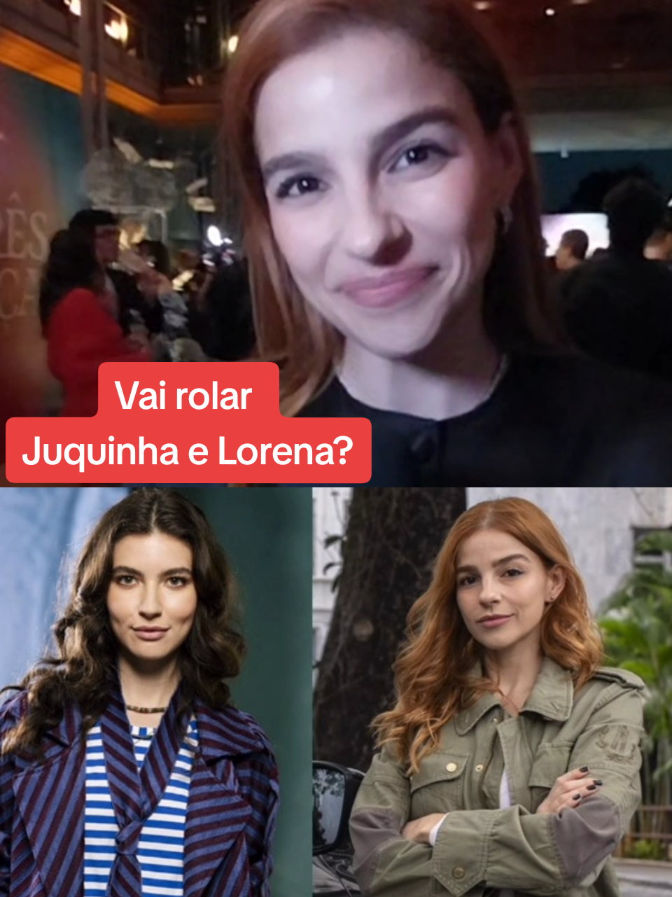 Gabriela Medvedovsky, a Juquinha, e Alanis Guillen, a Lorena, de Três Graças, novela das 9 da Globo. #tresgracas #noveladas9 #juquinha  #gabrielamedvedovski #alanisguillen