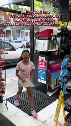 🎉 Great job, Diana! You went up in Math — keep it up. But you dropped in English, so lock in and bounce back next time. 💪📚#Islandockzacksfinest #schoolkidsreportcards #deliockyfoodnyccommunity #highschoolreportcards #fypシ゚viral 