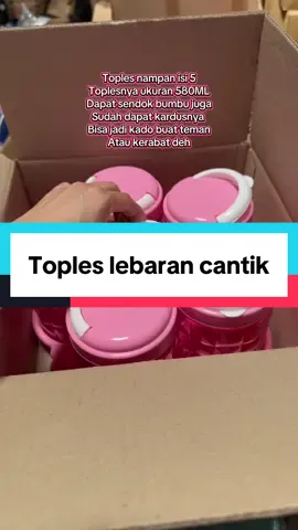 Toples lebaran isi 5 untuk kue kering cemilan snack atau bumbu dapur anda karena sudah dilengkapi dengan sendok bumbu lucu anti pecah anti tumpah tahan banting bpa free dan tentunya toplesnya cantik sekali#promoguncang1212 #topleskue #toplesmurah #topleslebaran #fyp 