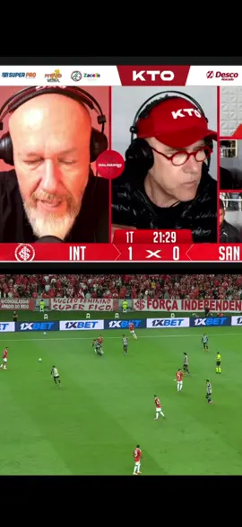 Reação de Baldasso ao gol de Alan Patrick para o Internacional! #internacional #santos #baldasso 