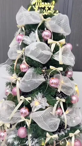 Cây thông xanh mix tone hồng #caythong #caythongnoel #noel2025 #Noel #giangsinh 