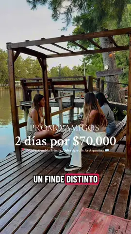 📲 1167206090 / islacandelapriscila en ig  👉🏻PROMO AMIGOS : diciembre enero y febrero  - 2 días y 1 noche por $70.000 cada uno. Mínimo 4 personas  Cabañas completamente equipadas en el delta tigre : - wifi starlink  - cocina  -heladera - vajilla  - aire acondicionado  - muelle privado  - parrilla  - camastros  - parque  📍Delta tigre , Río capitán . A minutos de la ciudad y una hora de CABA . Últimas fechas disponibles , reserva ya la tuya  #turismoargentina #argentinatravel #cabañasdelbosque #pescaargentina #cabaña 