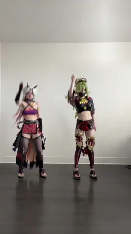 When I dance alone in my room and make it look like I have a twin #GenshinImpact #aratakiitto #kukishinobu #cosplay 