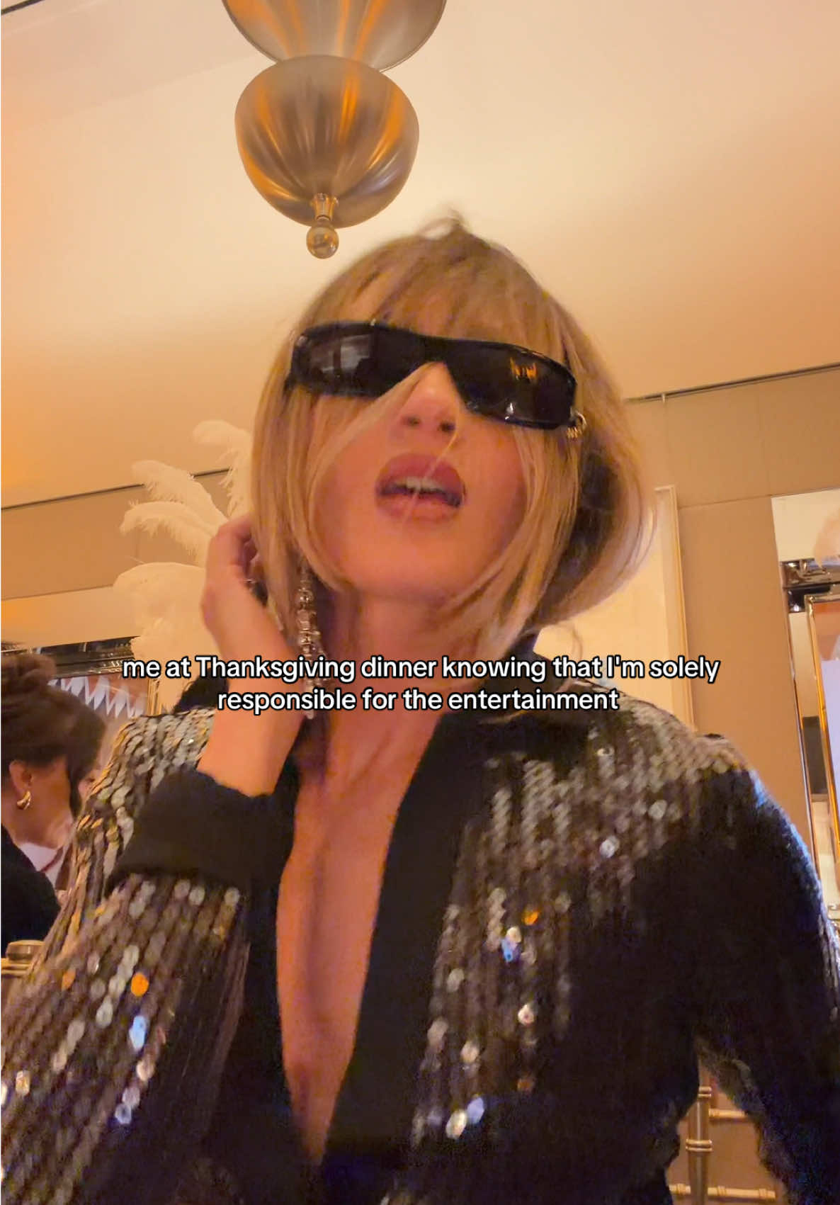 you don't have to bring a turkey when you single-handedly bring the vibes 