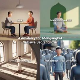 Wibawa seorang pria bukan datang dari gaya, tapi dari amalannya. Jujurnya membuatnya dapat dipercaya. Sholat tepat waktunya membuatnya dijaga Allah. Tidak lapar perhatian membuatnya tenang dan berisi. Rasa malunya pada maksiat membuatnya terhormat. Perbaiki diri pelan-pelan. Wibawa akan mengikuti tanpa perlu kamu kejar. #dakwahvisual #SelfImprovement #hijrah 