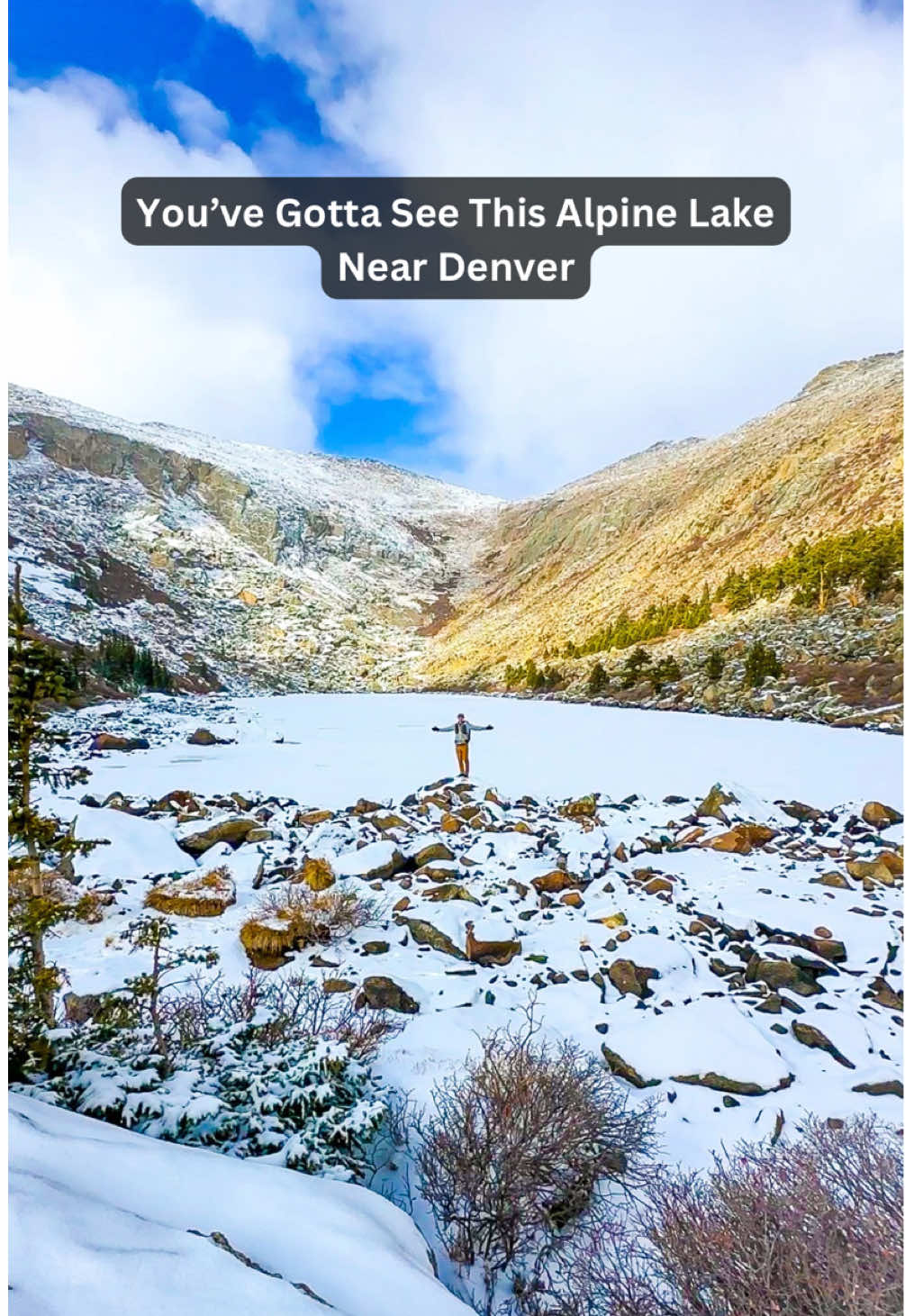 Trail info you’ll want to know ⤵️ 📌 Tips for Responsible Recreation: 🌎 Leave it better than you found it. 🥾 Stay on the trail. 🌲 Do not carve into trees or rocks. ⛺️ Camp on durable surfaces. 🐻 Respect wildlife & keep your distance. 🌻 Don’t disturb or pick wildflowers. 🚮 Pack out your trash & any trash you find. 😀 Be respectful to others. ⚠️ Follow local rules & regulations. 🎒 Bring the proper gear & stay safe. ⛈️ Always check current local weather. 📌 Save this hike: 📍 Lincoln Lake via Resthouse Meadows and Lincoln Lake Trail 🗓️ Date Visited: 11/21/2025 🅿️ Small trailhead parking lot and additional parking in the lot at the start of Mt Blue Sky Scenic Drive. ⚠️ Follow all Mount Evans Wilderness regulations. 🥾 11 miles RT, 2,267’ of elevation. ❄️ Micro spikes aren’t currently required as of 11/21/25, but are recommended.  ⚠️ Be aware of possible avalanche danger as more snow accumulates. 🦮 Dogs must be on leash. (Pack out dog poop) 🚻 Pit toilet at the trailhead. ✅ Follow us @the.guidebook for the best hikes, campsites, and outdoor tips to fuel your next adventure! #ColoradoHiking #HikeColorado #DenverAdventures #VisitColorado #MountainLife