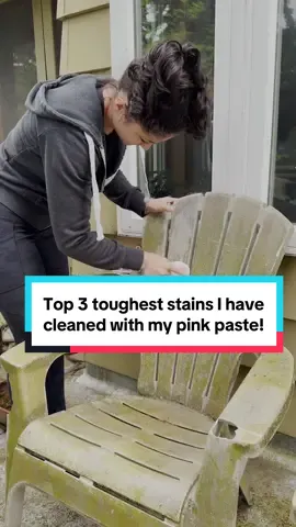 Top 3 toughest stains I have cleaned with my pink paste! #deepcleaning #cleaning #cleaningproducts 