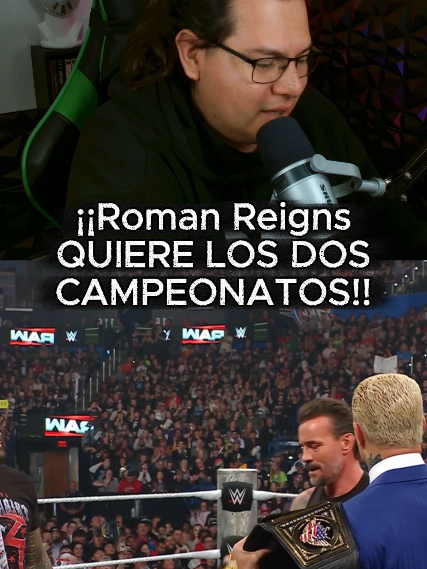 ¡¡Roman Reigns QUIERE LOS DOS CAMPEONATOS!! #AAA #WWE #wrestletok #wrestling #prowrestler #WrestleMania #alltime #reto #raw #smackdown #historia #wewantcody #op #edit #wrestlingtiktok #TOP #aew #aaa