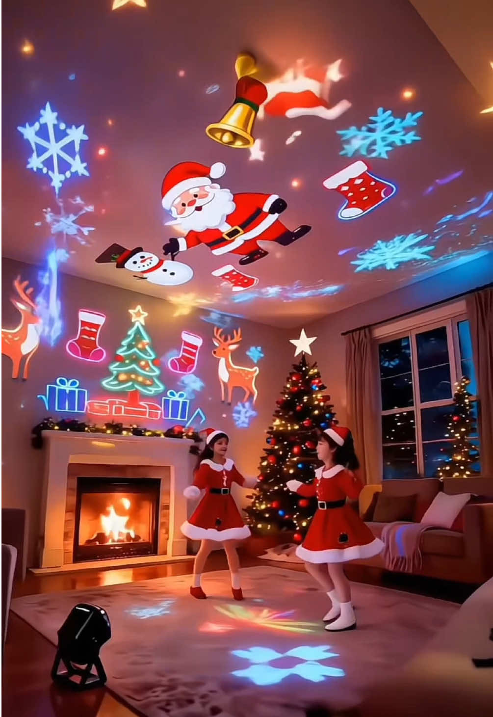 christmas gift ideas✨🎁 #LEDlights #christmaslights #projectorlight #christmas #tiktokshopcybermonday 