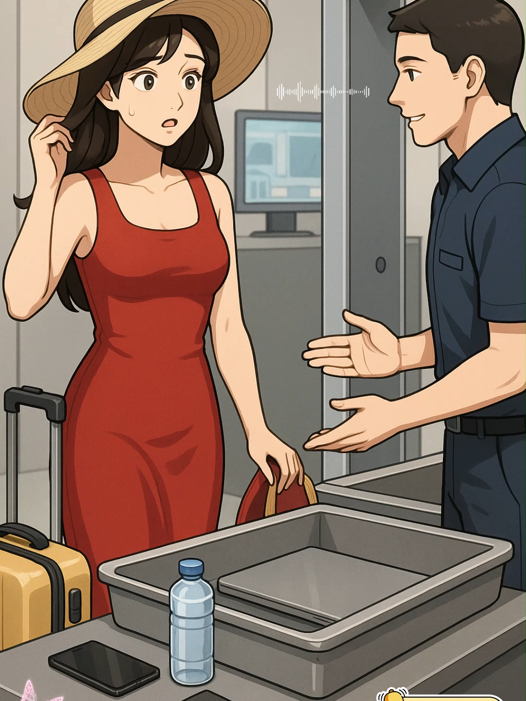 Soi chiếu an ninh sân bay – Khoảnh khắc hồi hộp mà ai cũng từng trải qua ✈️ #airportsecurity #securitycheck #airportscene #travelcouple #airportmoment  #travellife #airportvibes #animationvideo #airportcheck #travelstory  #traveltiktok #traveldaily