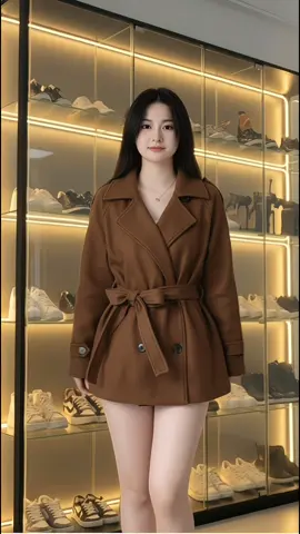 áo khoác dạ omber cột eo #thoitrang #myoutfit #fashion #thoitrangnu 